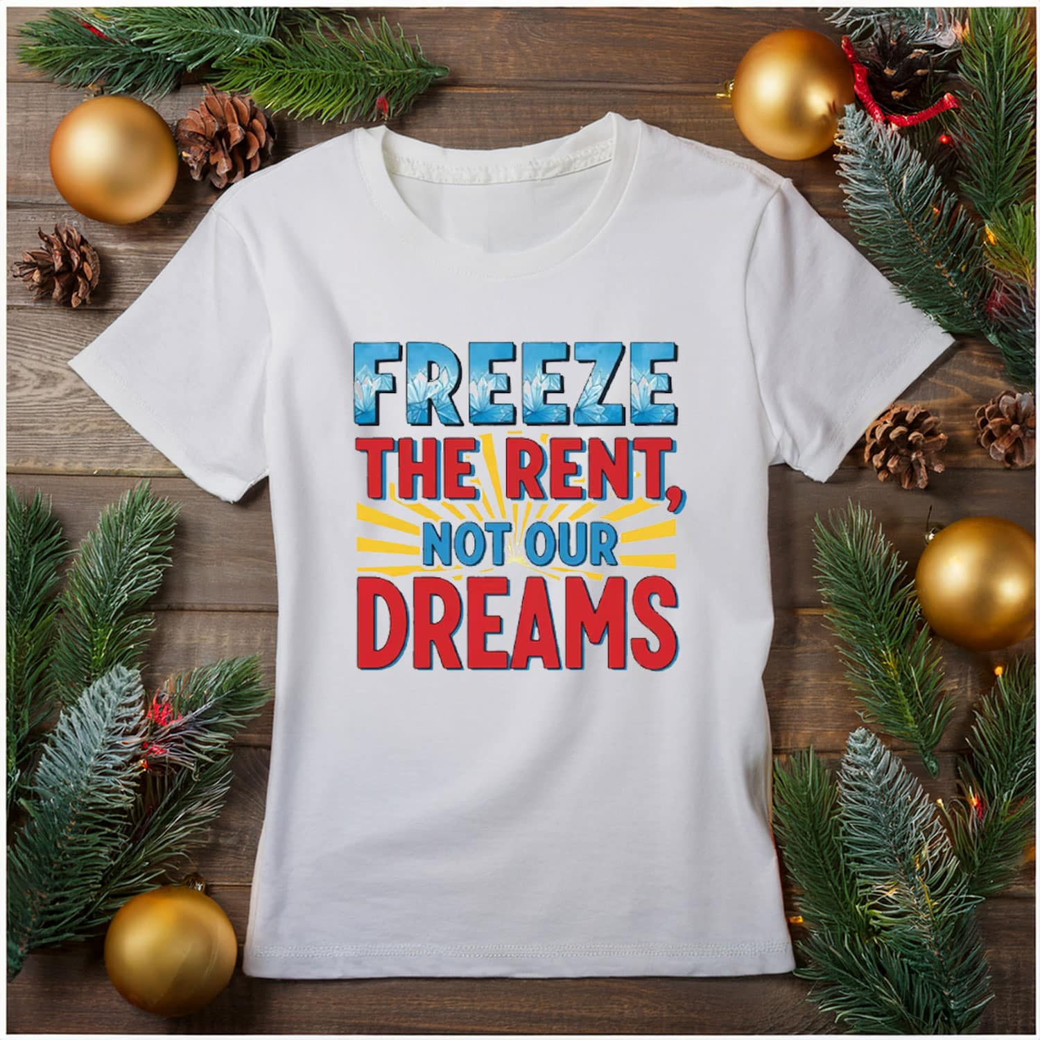 Zohran Mamdani Freeze The Rent T-Shirt Not Our Dreams Clothing Mayor Inspired Gifts