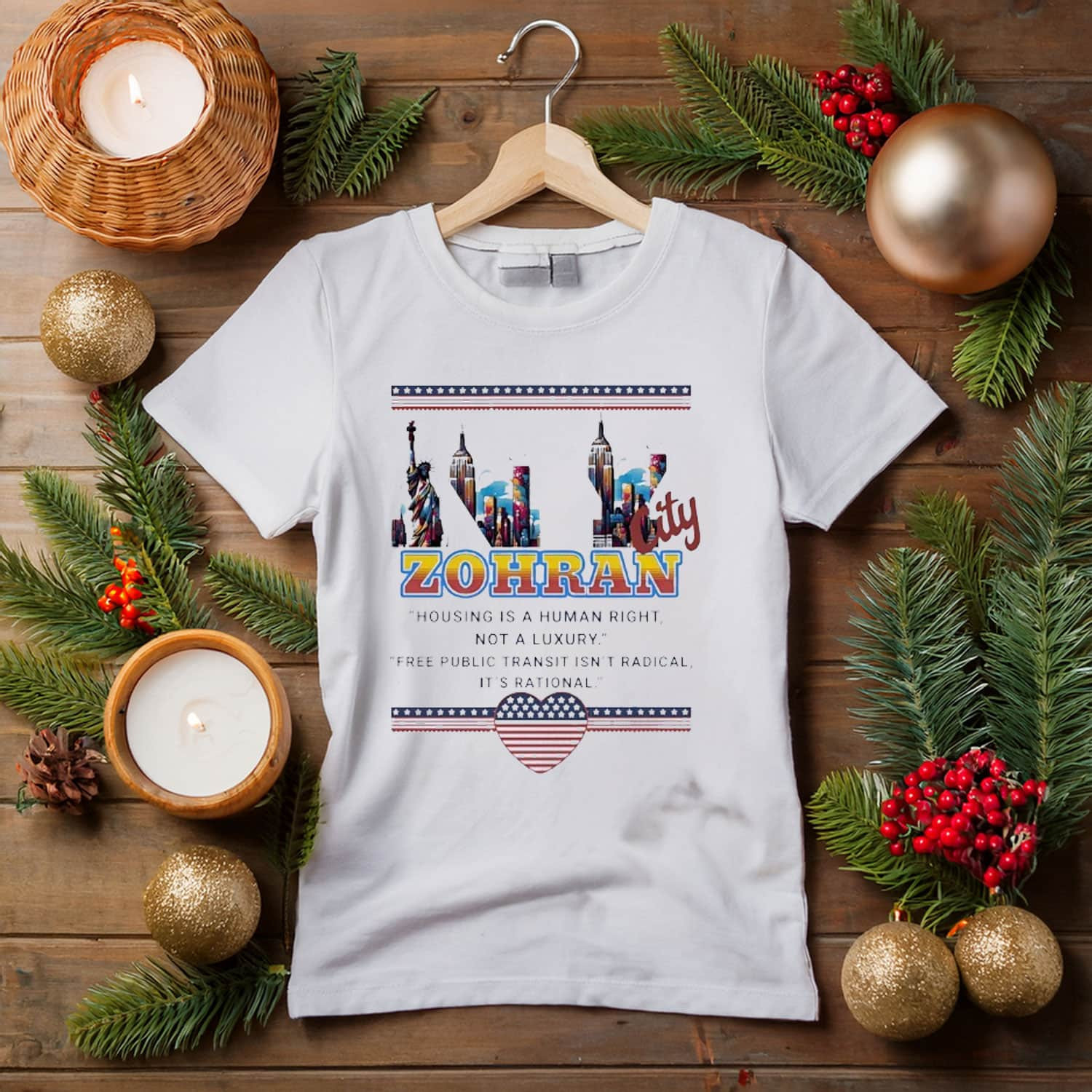 Zohran Mamdani Housing Is A Human Right T-Shirt New York City Campaign Tee Political Gifts