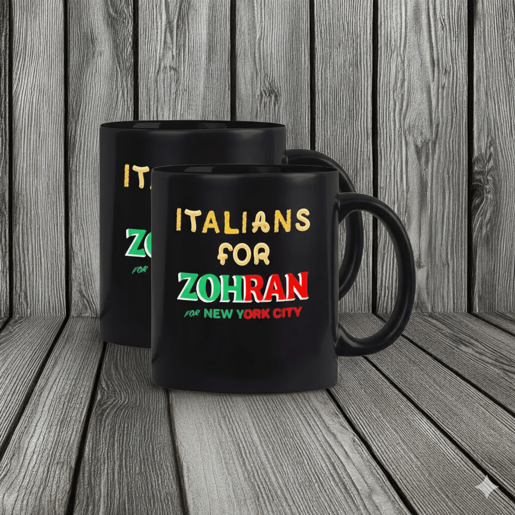Zohran Mamdani Italians For Zohran Mug Victory Liberal Mayoral Race Zohran NYC Gifts