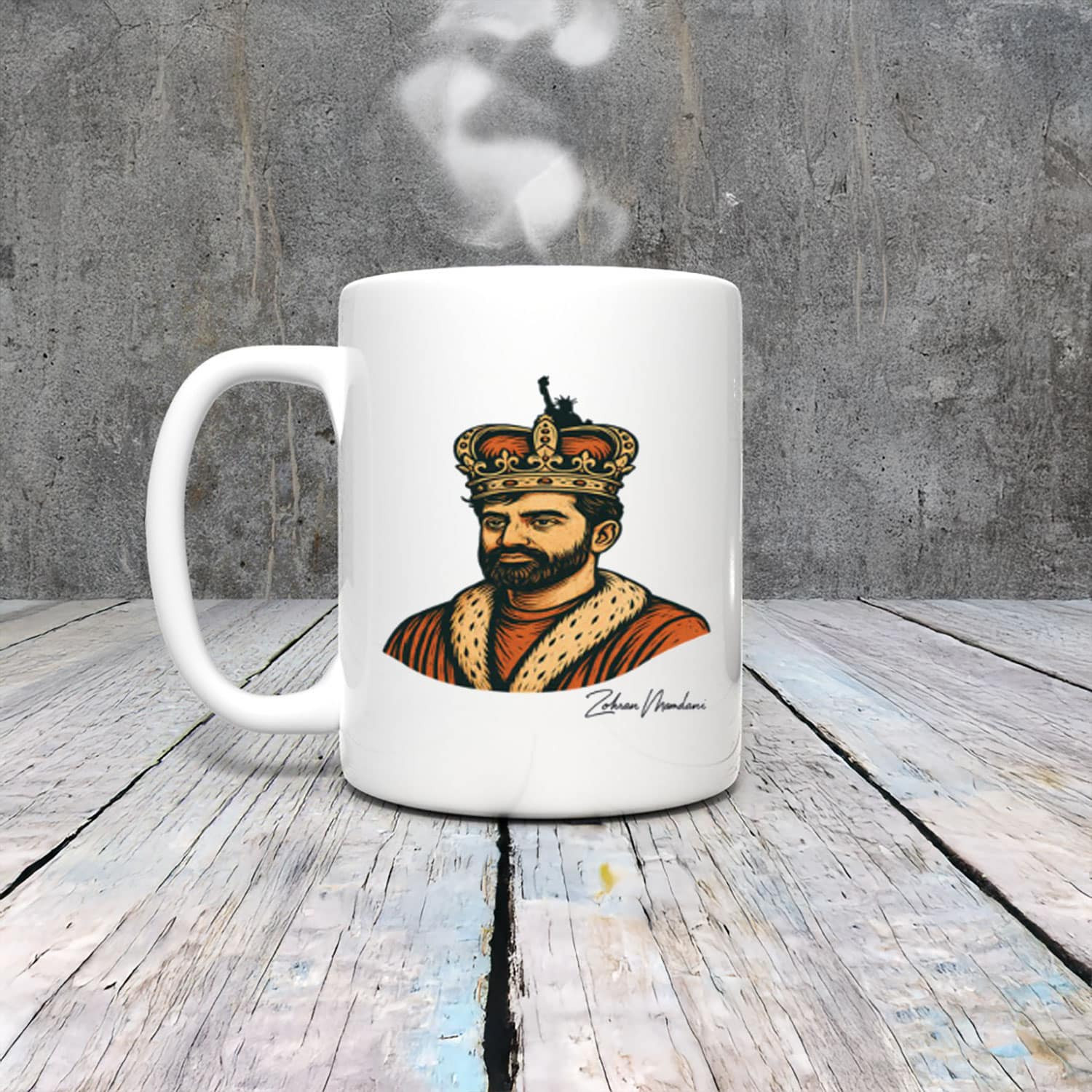 Zohran Mamdani King Mug Victory Mayor Campaign Mamdani Gifts For NYC Supporters