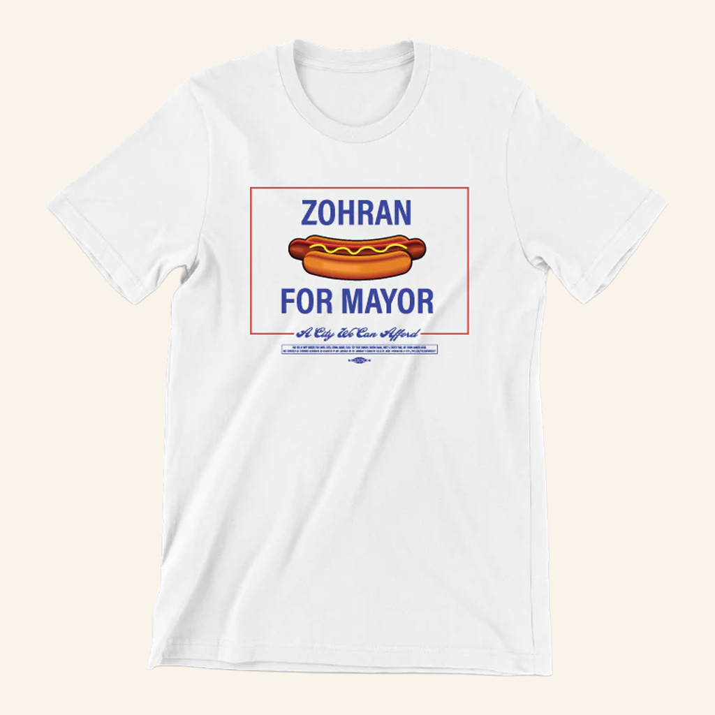 Zohran Mamdani Merch Zohran For Mayor Hot Dog T-Shirt Gift Ideas For Him