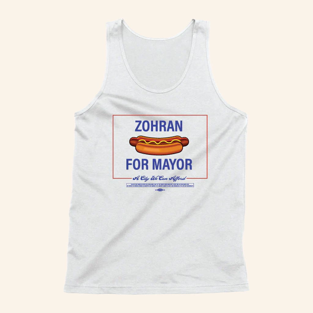 Zohran Mamdani Merch Zohran For Mayor Hot Dog Tank Christmas Gifts For Boyfriend