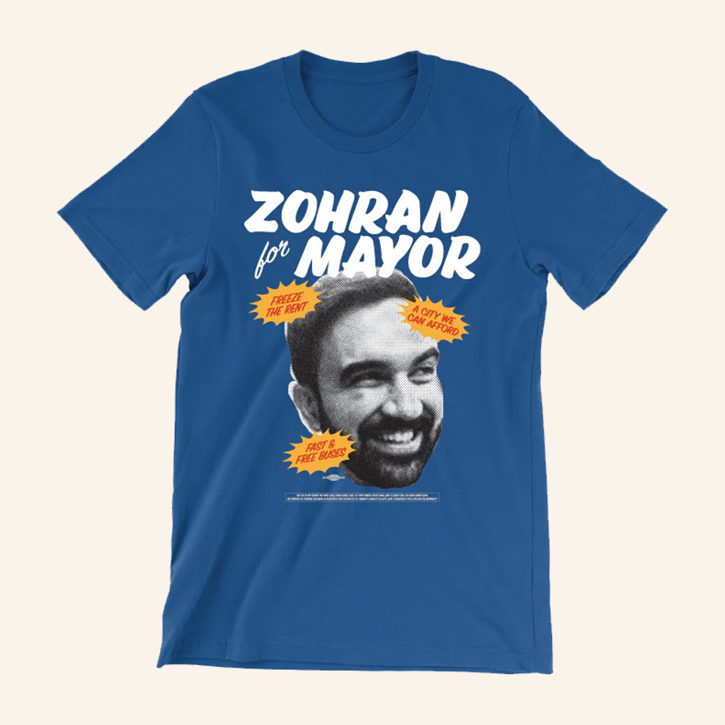 Zohran Mamdani Merch Zohran For Mayor Photo T-Shirt Christmas Gifts For Brother