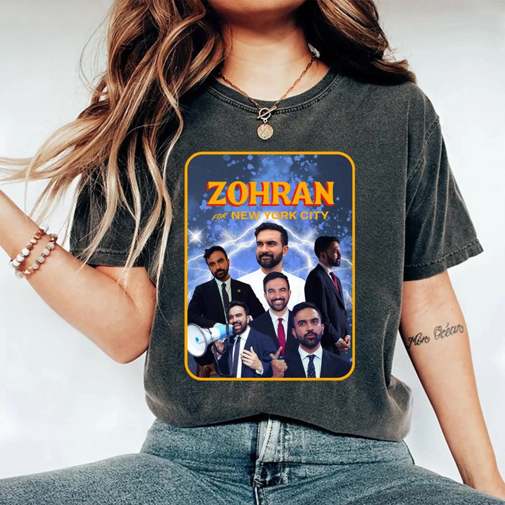 Zohran Mamdani Merch Zohran For New York City T-Shirt Gifts For Mom Zohran Mamdani Merch Zohran For New York City T-Shirt Gifts For Mom