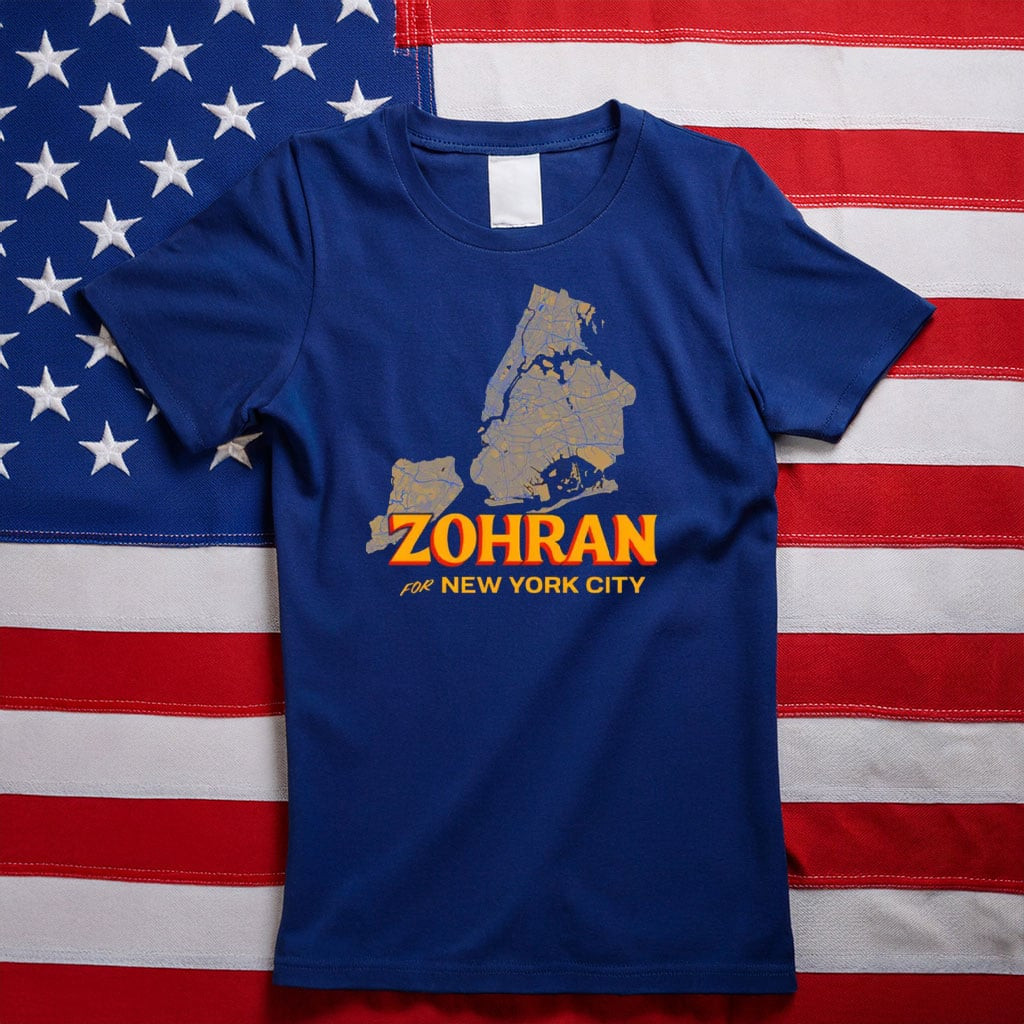Zohran Mamdani New York City Map T-Shirt NYC Muslim Mayor Tee Victory Gifts For Him