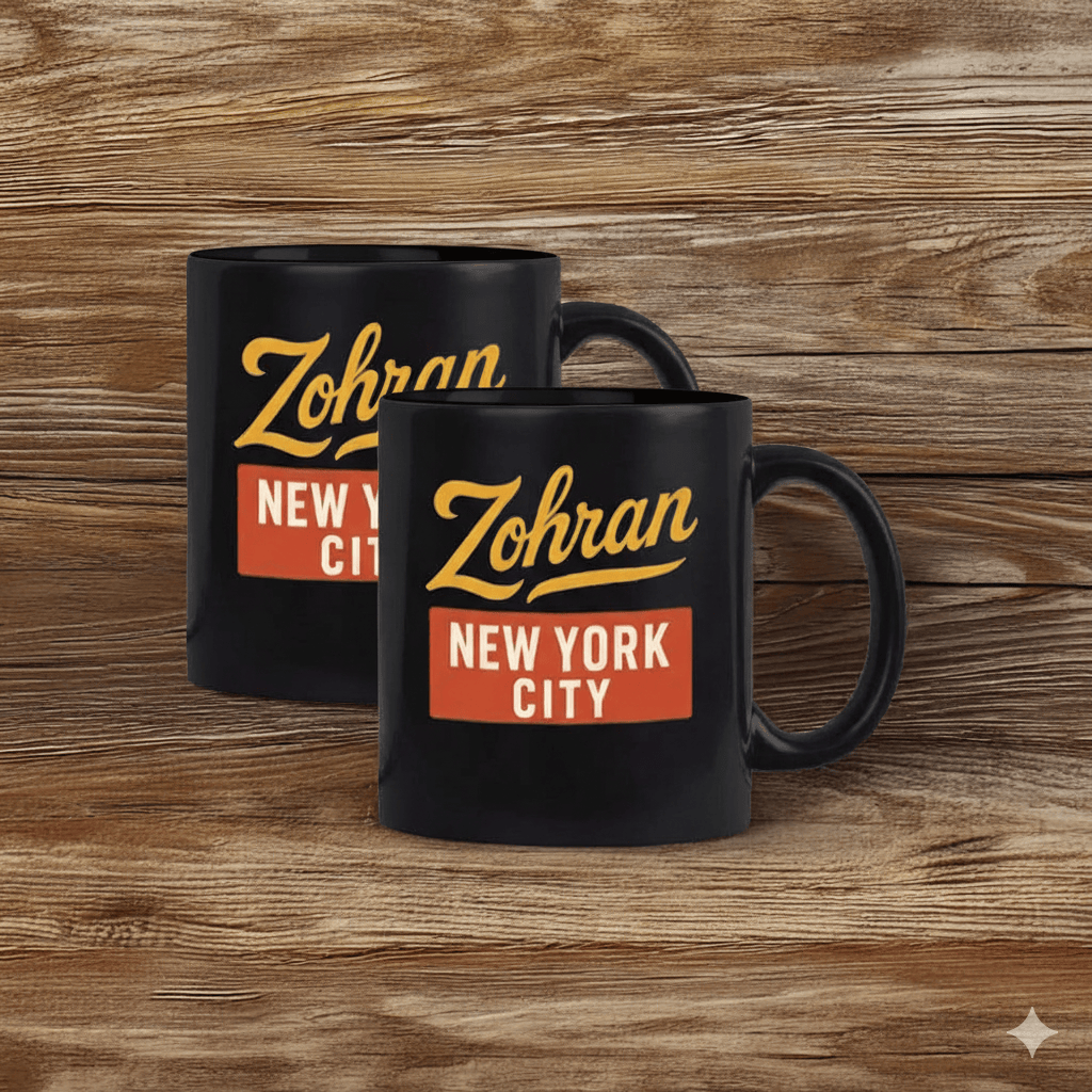 Zohran Mamdani New York City Mug Mayoral Race Campaign NYC Mayor Democracy Gifts