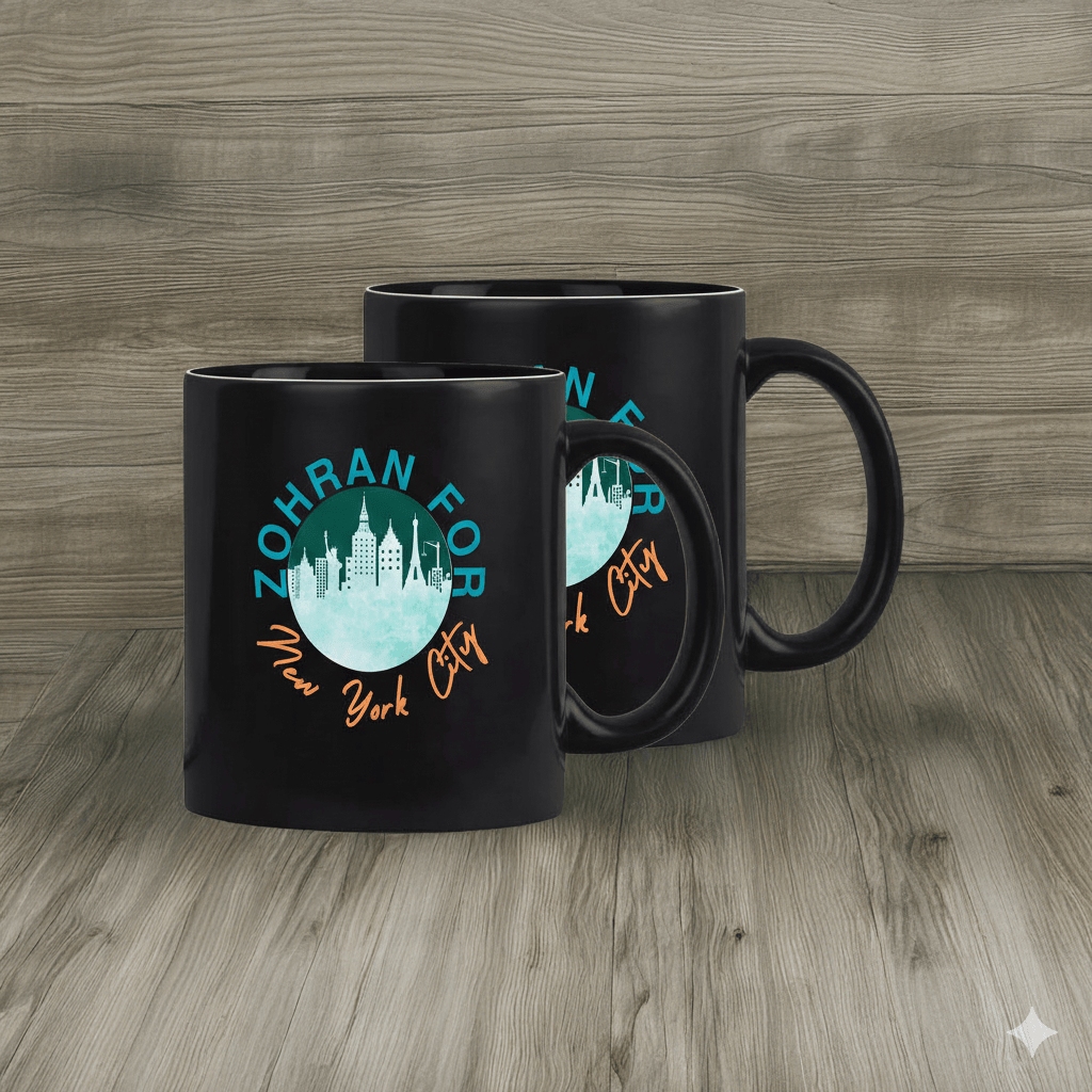 Zohran Mamdani New York City Mug Progressive Campaign 2025 Victory Political Gifts