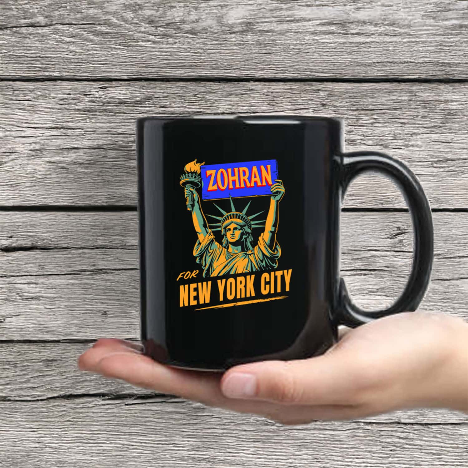 Zohran Mamdani New York City Mug Statue Of Liberty Victory For Mayor Zohran Gifts