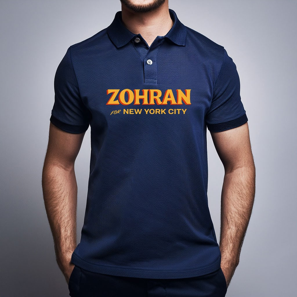 Zohran Mamdani New York City Polo Shirt NYC Mayor Clothing Gifts For Democrats Party
