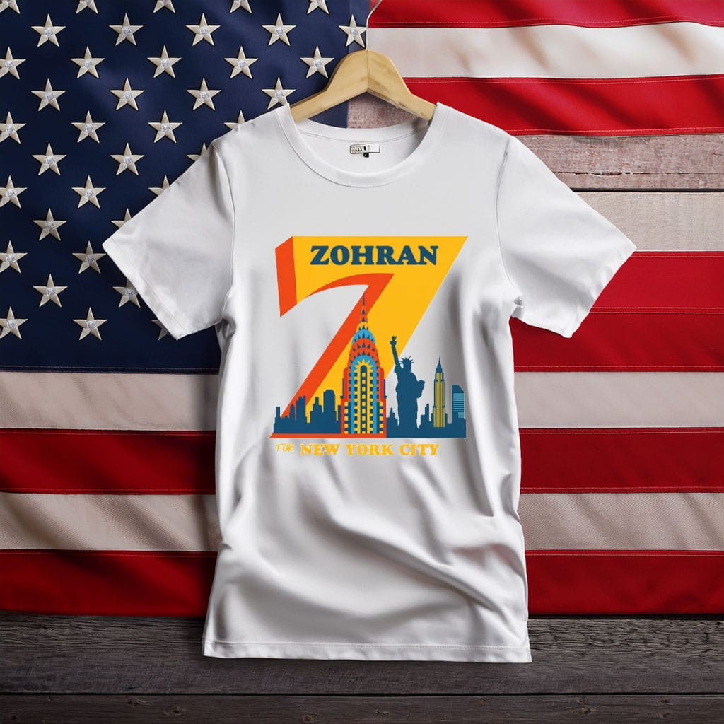 Zohran Mamdani New York City T-Shirt Democracy Zohran Mayor Tee NYC Election Gifts