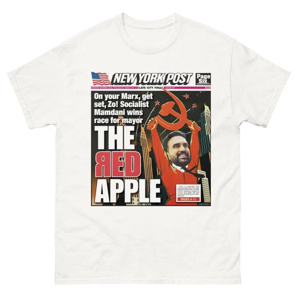Zohran Mamdani New York Post T-Shirt Xmas Gifts For Father