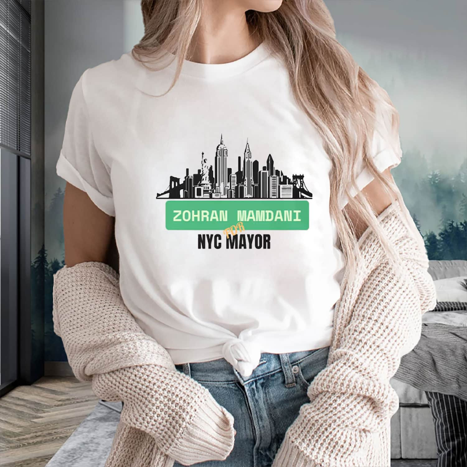 Zohran Mamdani NYC Mayor T-Shirt Democratic Activist Apparel New York Campaign Gifts