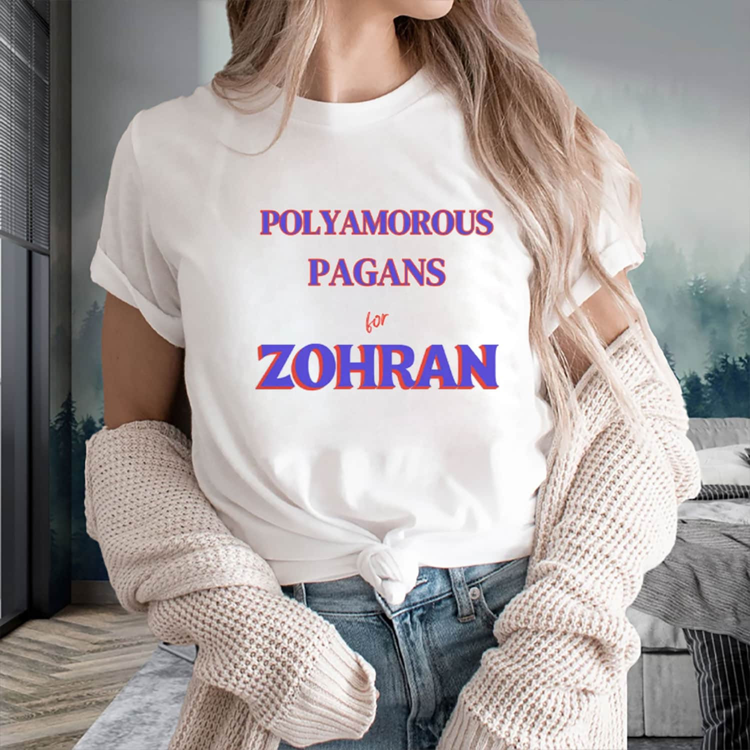 Zohran Mamdani Polyamorous Pagans T-Shirt Progressive Pride NYC Tee Mayor Gifts