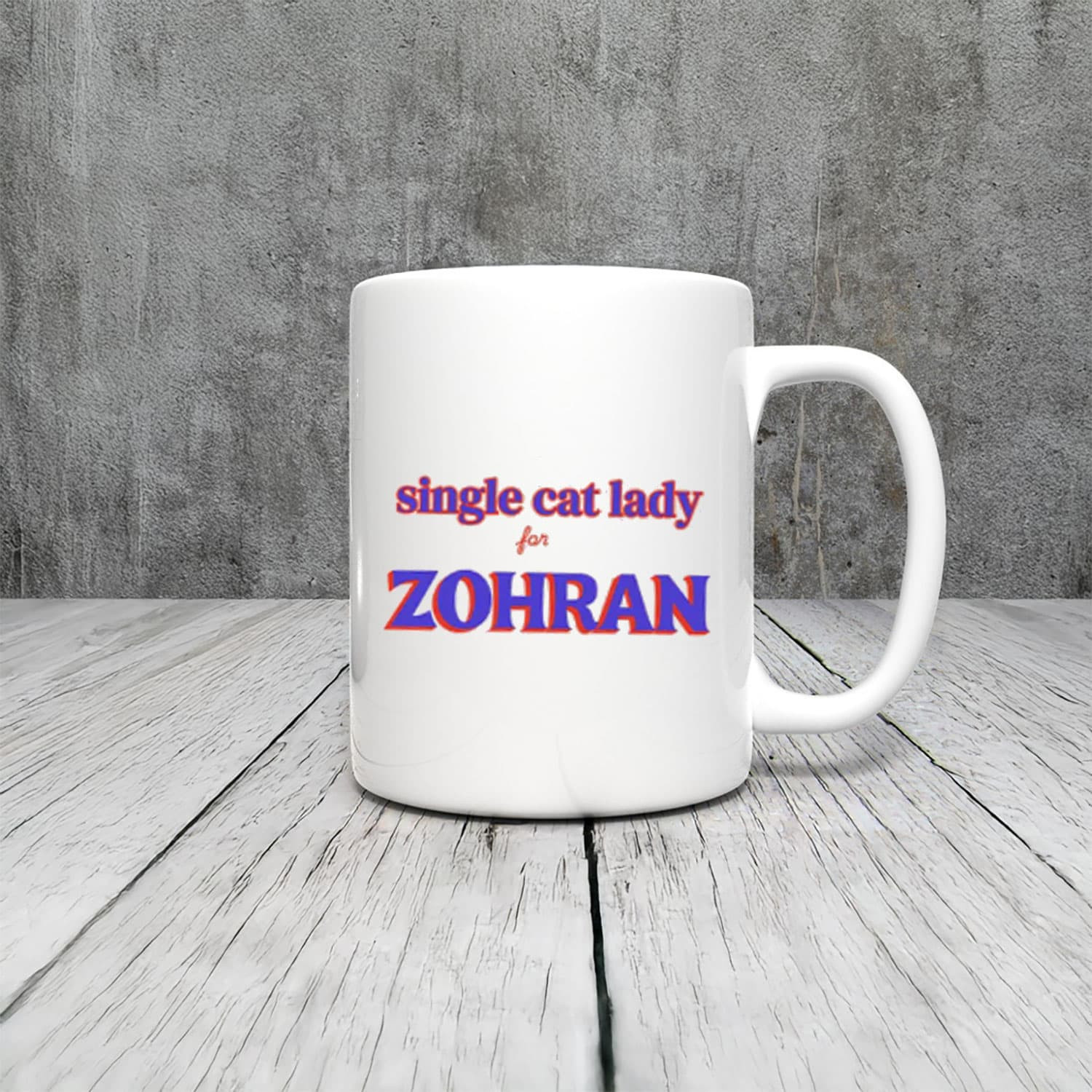 Zohran Mamdani Single Cat Lady For Zohran Mug Political Activist Progressive Feminist Gifts