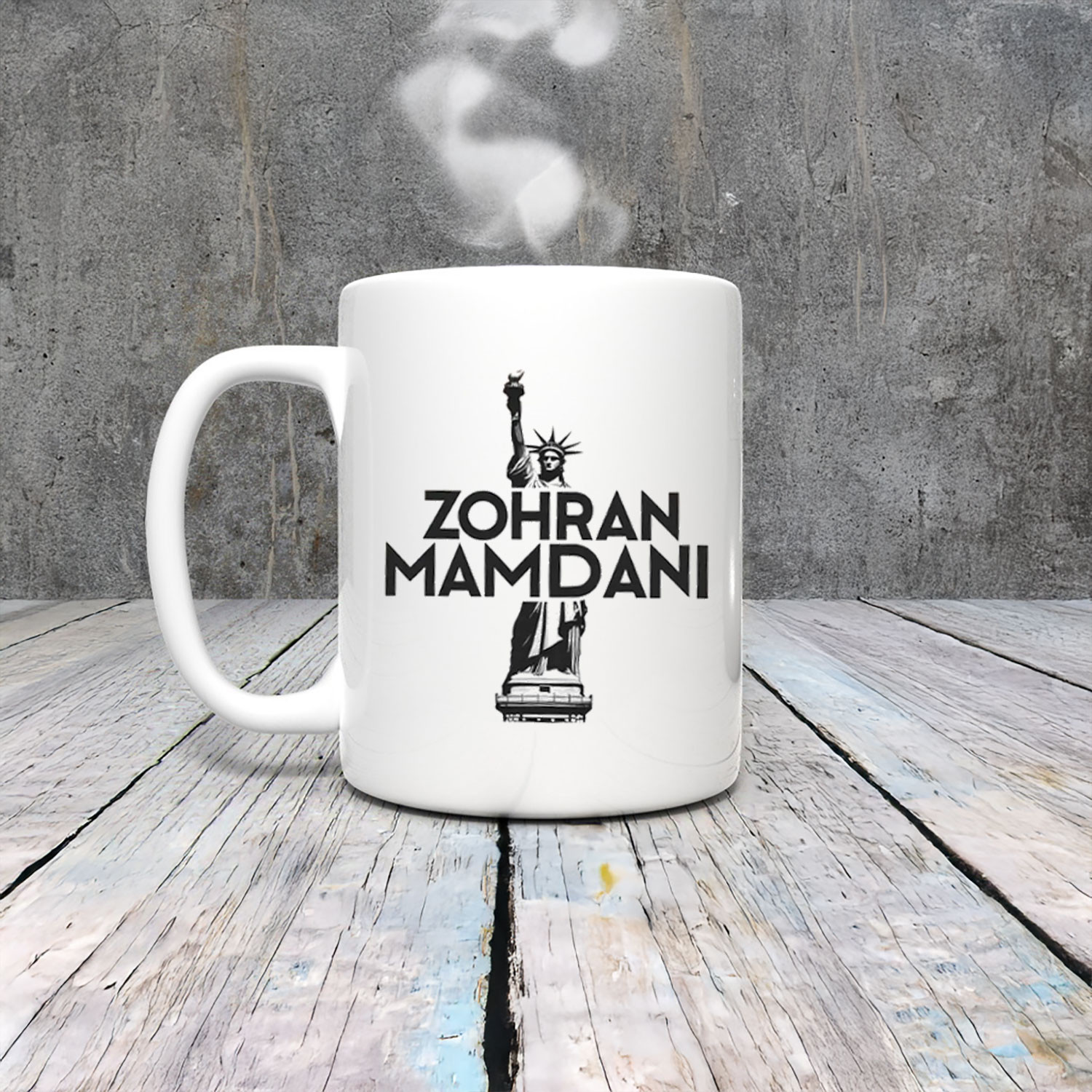 Zohran Mamdani Statue Of Liberty Mug New York Mayor Zohran Political Enthusiast Gifts
