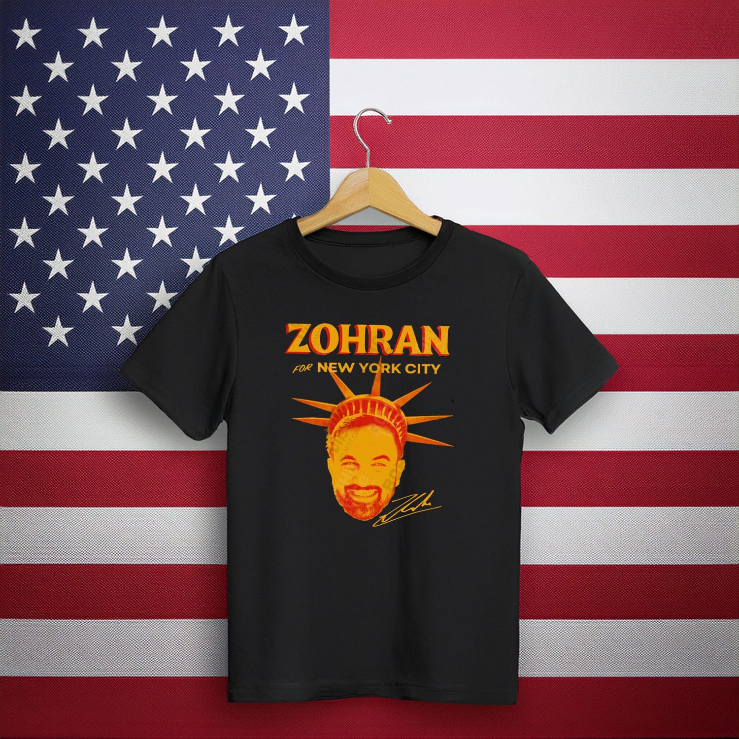 Zohran Mamdani T-Shirt New York City Political Liberty Head Shirt Gift For Fans