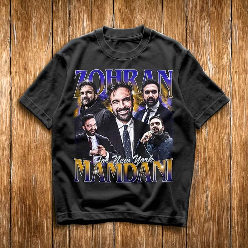 Zohran Mamdani T-Shirt NYC 2025 Zohran Clothing Official Christmas Gifts For Men