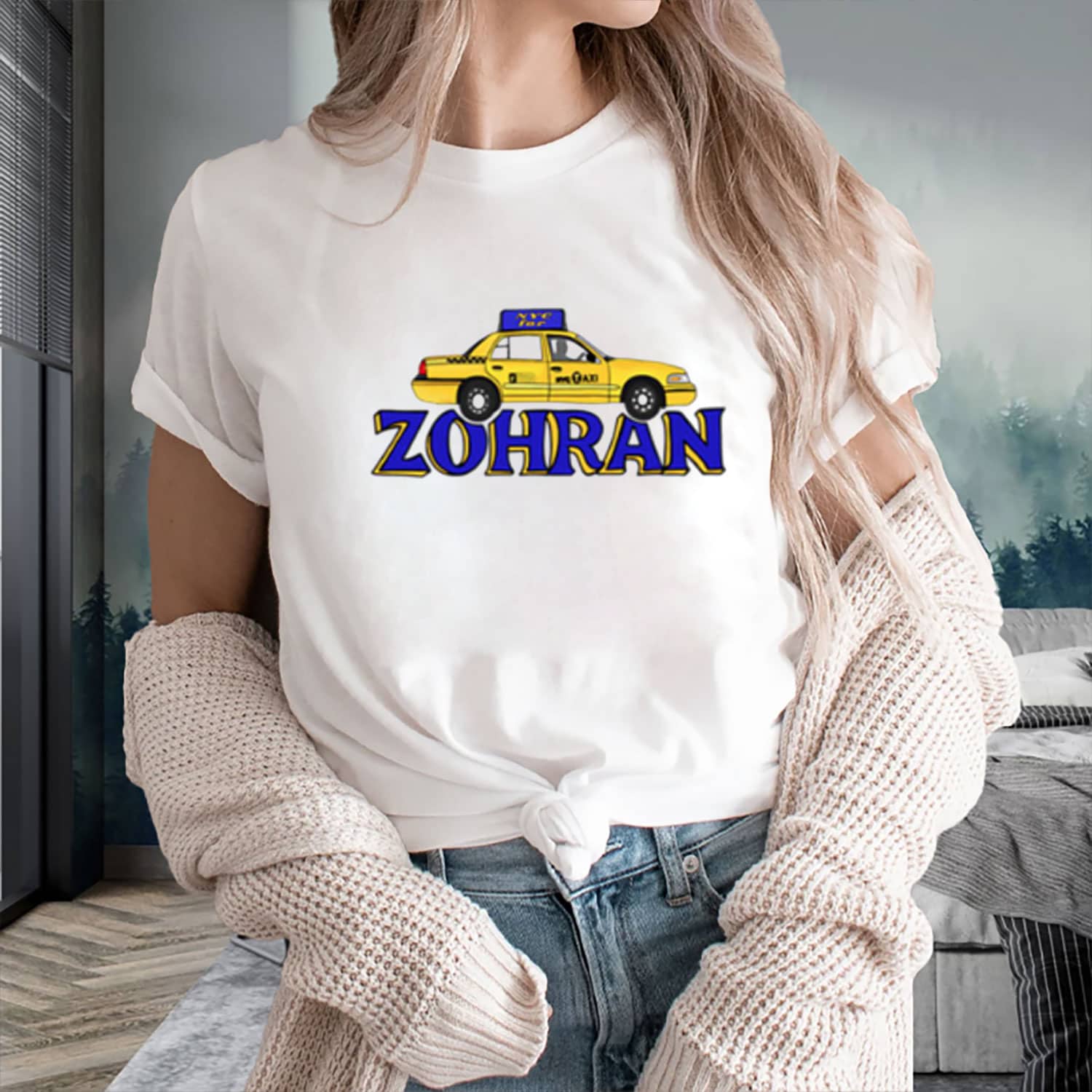Zohran Mamdani T-Shirt NYC Taxi Zohran Campaign Merch Political Presents For Her