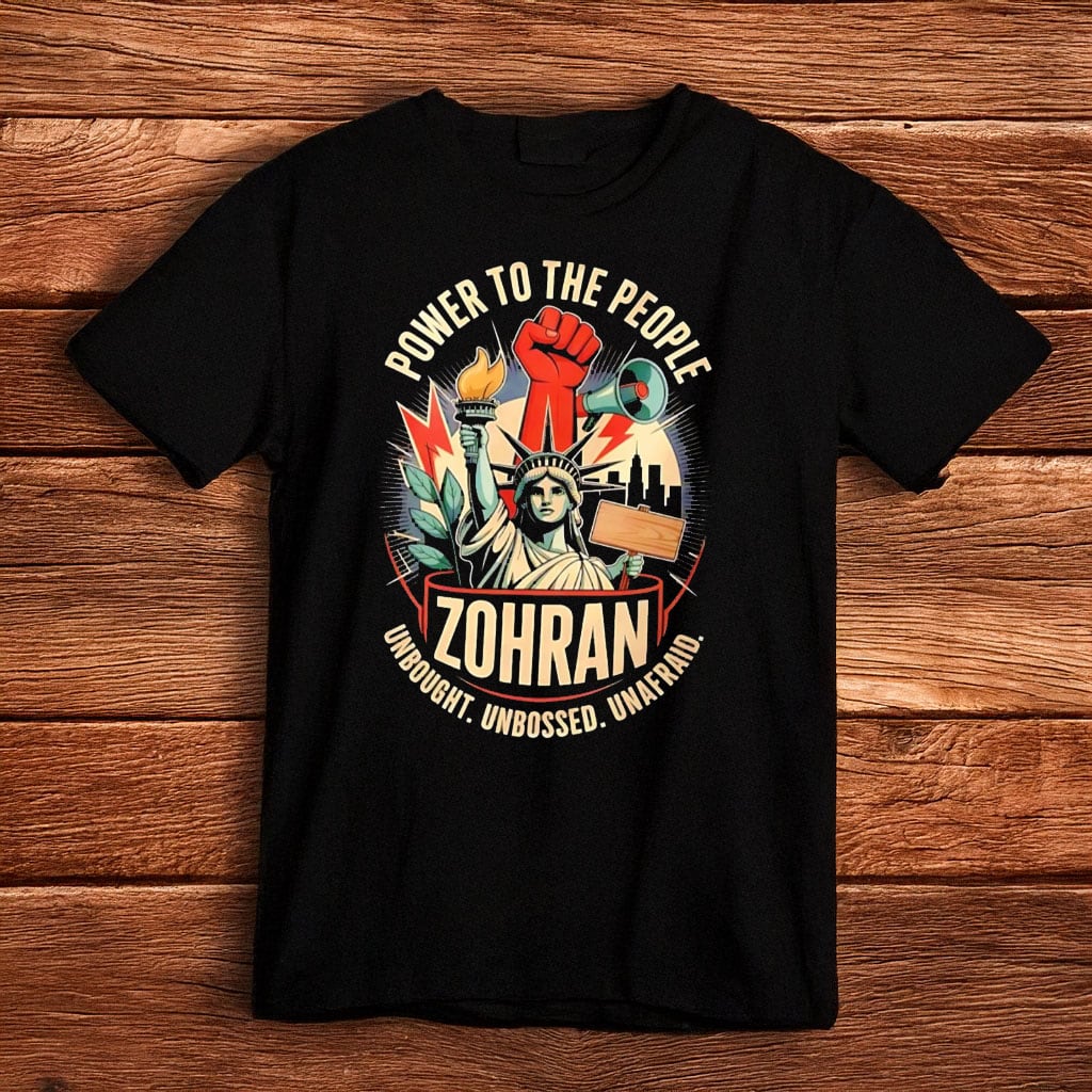 Zohran Mamdani T-Shirt Power To The People Tee Liberty Equality Revolution Political Gifts