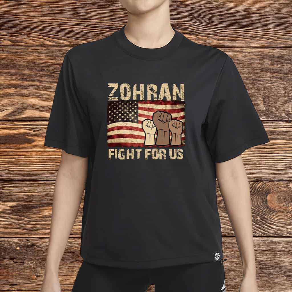 Zohran Mamdani T-Shirt USA Flag Zohran For NYC 2025 Mayor Campaign Shirt Political Gifts