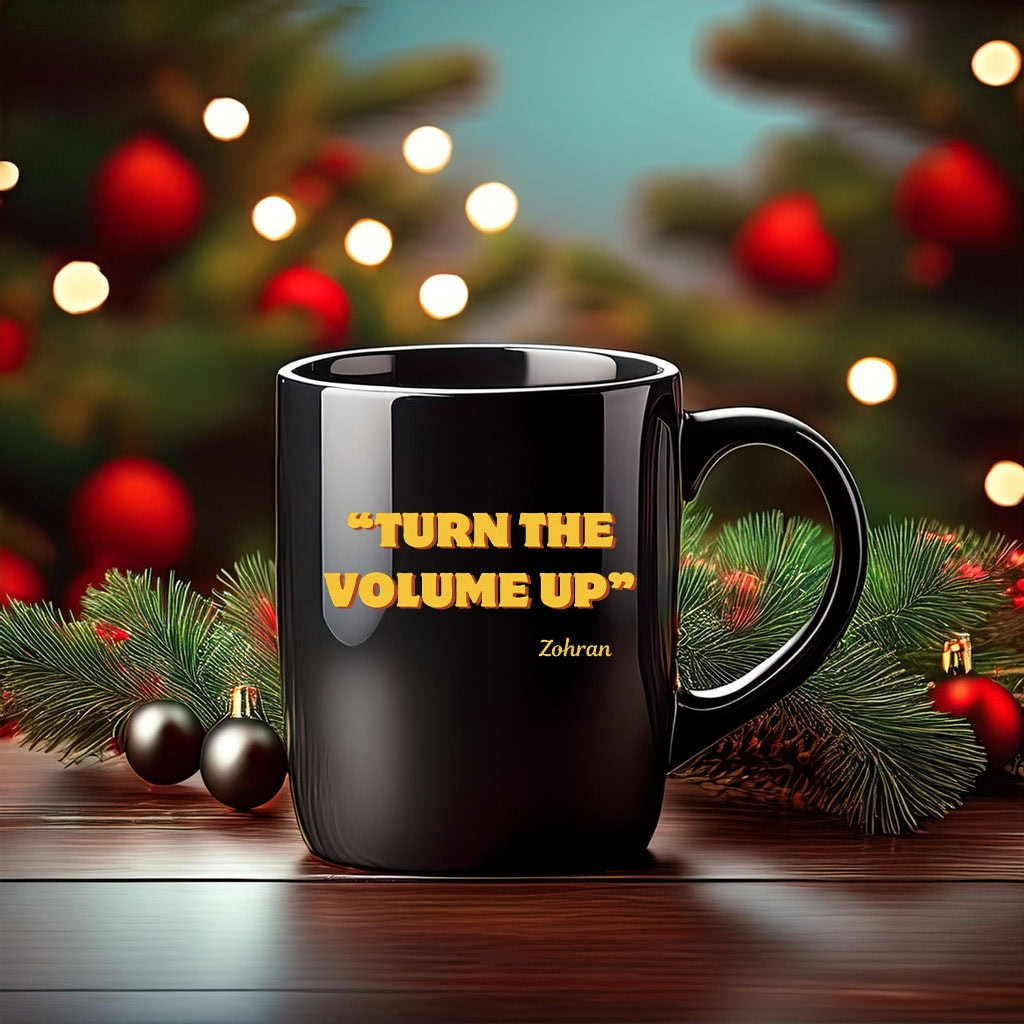 Zohran Mamdani Turn The Volume Up Mug Democratic Socialist Mayor Campaign Related Gifts