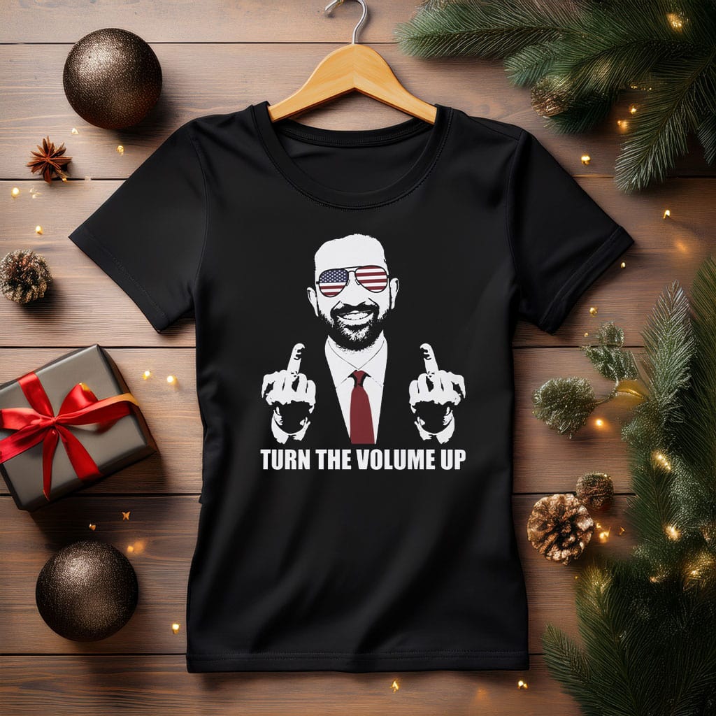 Zohran Mamdani Turn The Volume Up Shirt Funny Graphic Clothes Gifts For Democrats Party