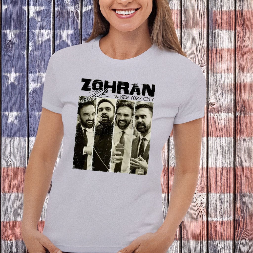 Zohran NYC 90s Vintage Mayoral T-Shirt Campaign Democracy Socialist Apparel