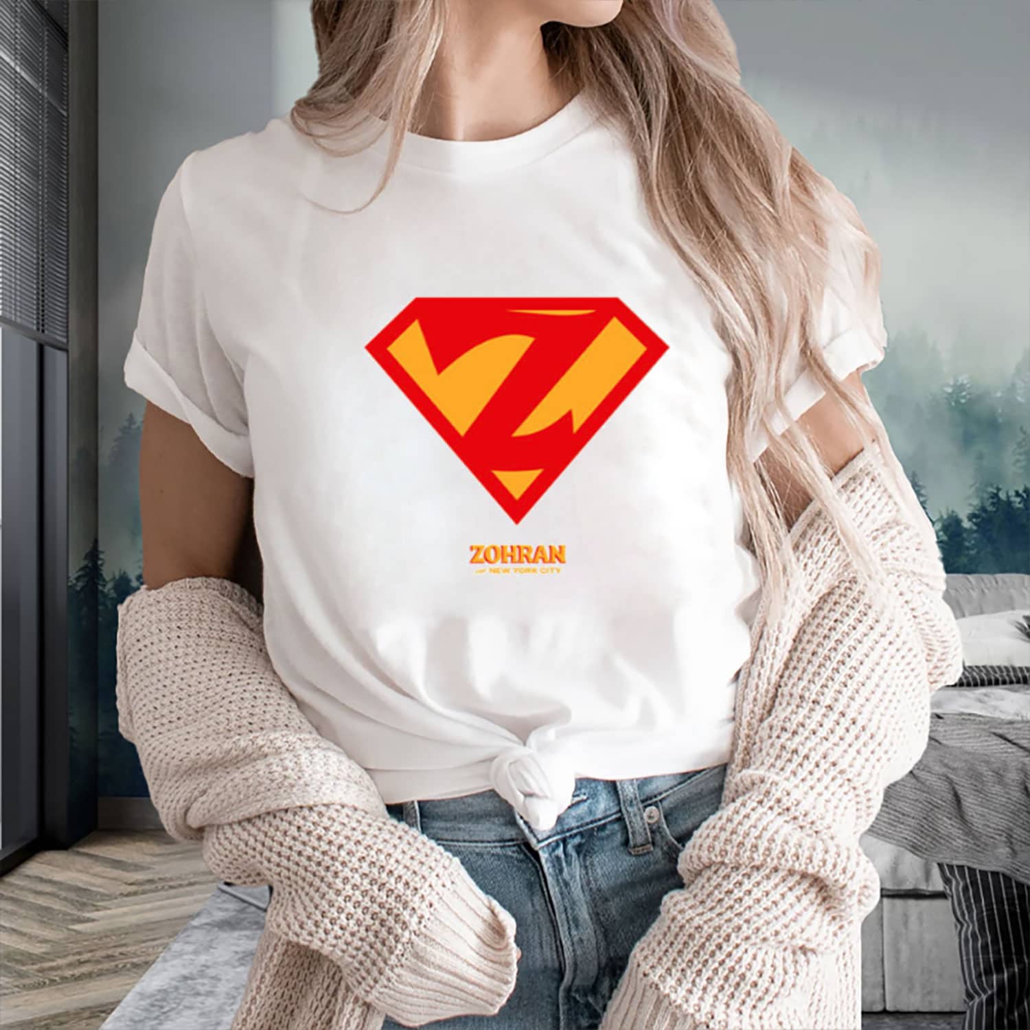 Zohran The Hero T-Shirt We Deserve Superhero Campaign Tee Gift for Supporters Fans