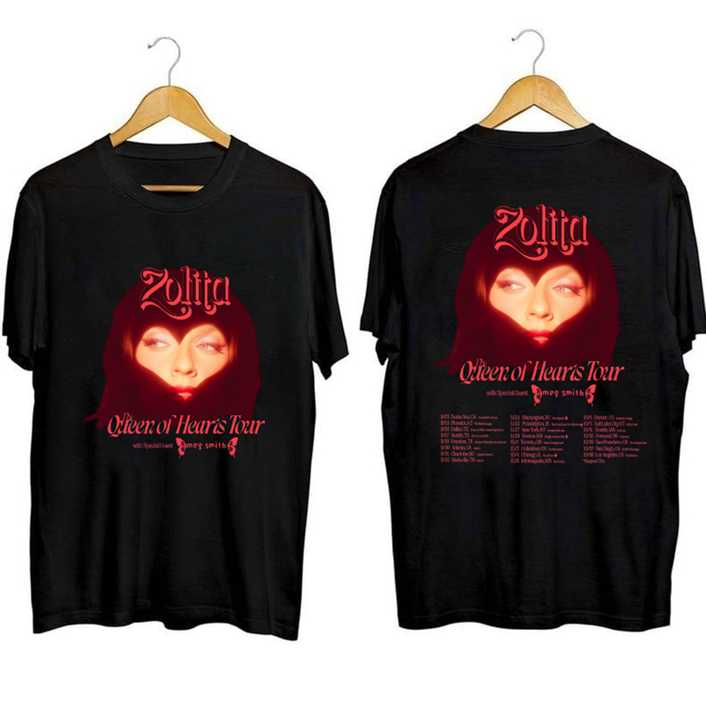 Zolita The Queen Of Hearts Tour Shirt Zolita Merch Best Gifts For Daughter Zolita The Queen Of Hearts Tour Shirt Zolita Merch Best Gifts For Daughter