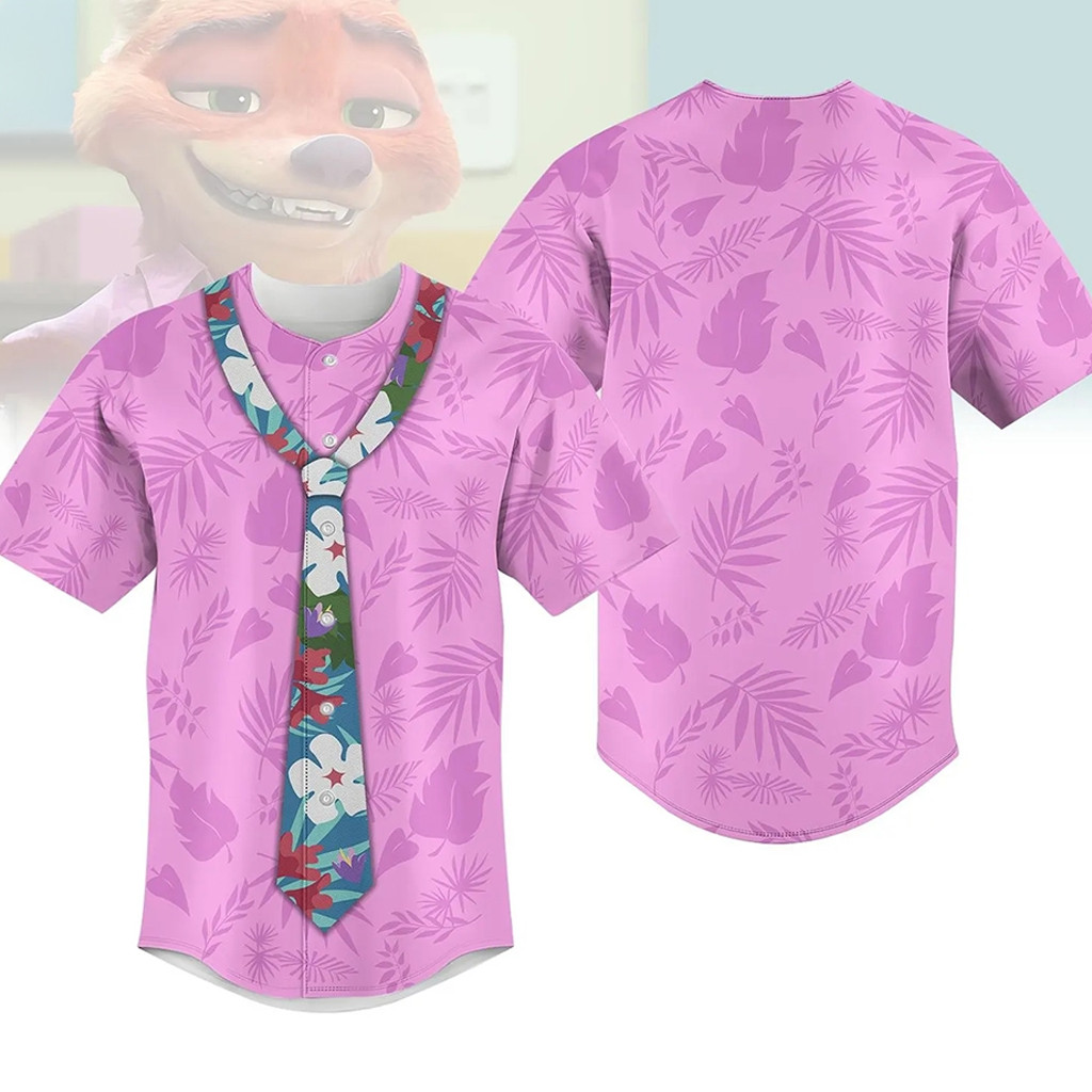 Zootopia 2 Nick Wilde Costume Baseball Jersey Best Birthday Gift For Daughter