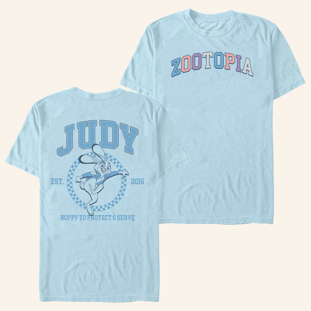 Zootopia Merch Judy Hoppy To Protect And Serve T-Shirt Gifts For Friends