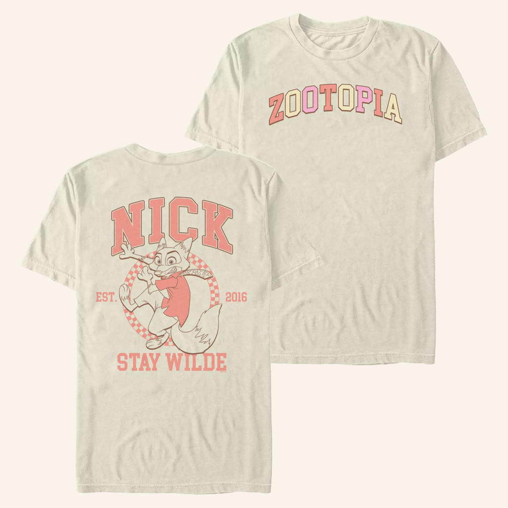 Zootopia Merch Nick Stay Wilde T-Shirt Unique Gifts For Girlfriend Zootopia Merch Nick Stay Wilde T-Shirt Unique Gifts For Girlfriend