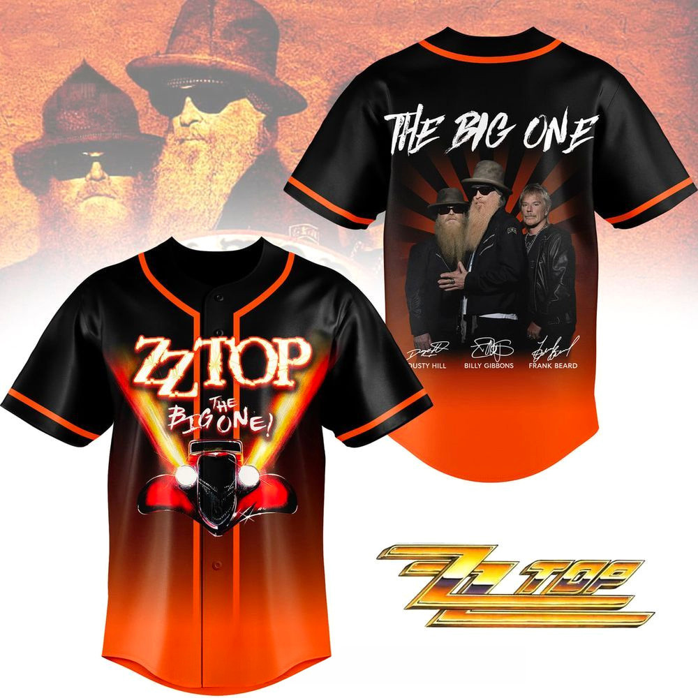 ZZ Top The Big One Baseball Jersey ZZ Top Merch Gifts For Rock Band Fans ZZ Top The Big One Baseball Jersey ZZ Top Merch Gifts For Rock Band Fans
